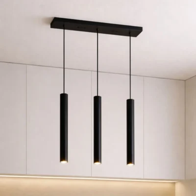 Colgante 3 Luces - Tubo 500 mm - Caño 2" + Base 100*440 | GZ10 - DICRO