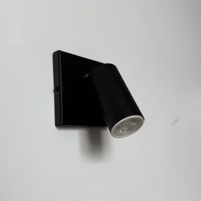 Aplique 1 Luz - Cabezal 100 mm con Movimiento Niquelado + Base 100*115 | GZ10 - DICRO