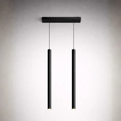 Colgante 2 Luces - Tubo 1000 mm - Caño 7/8 + Base 100*250 | G9 - BIPIN