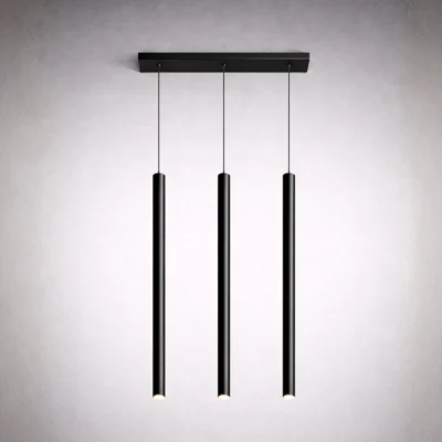 Colgante 3 Luces - Tubo 1000 mm - Caño 7/8 + Base 100*440 | G9 - BIPIN